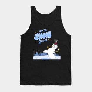 Up To Snow Good, Up To No Good, Holiday Shirt, Christmas Shirt, Xmas Shirt, Funny Christmas Shirt, Gift For Her, Gift For Him, Snowman Shirt Tank Top